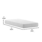 Matelas en mousse à mémoire de forme avec gel rafraîchissant au charbon et au thé vert