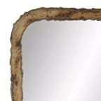 Miroir mural rectangulaire en bronze oxydé 24 x 40
