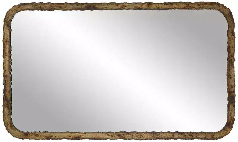 Oxidized Bronze Rectangular Wall Mirror 24 x 40