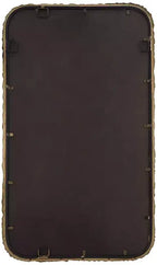 Miroir mural rectangulaire en bronze oxydé 24 x 40