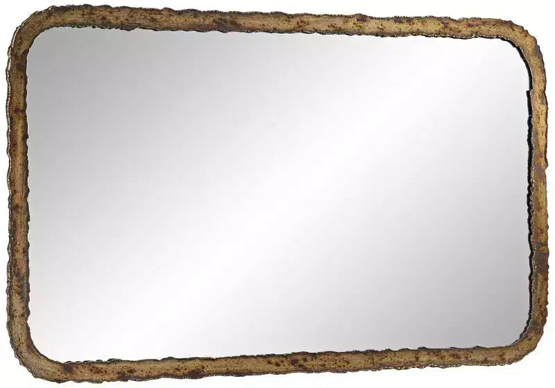 Oxidized Bronze Rectangular Wall Mirror 24 x 40