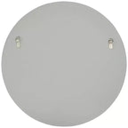 Miroir mural rond biseauté avec cadre champagne mat, 31,75 pouces