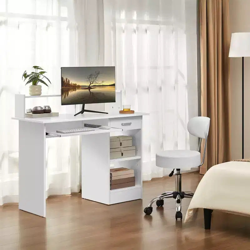 Home Office Wood Computer Desk with Storage Drawers