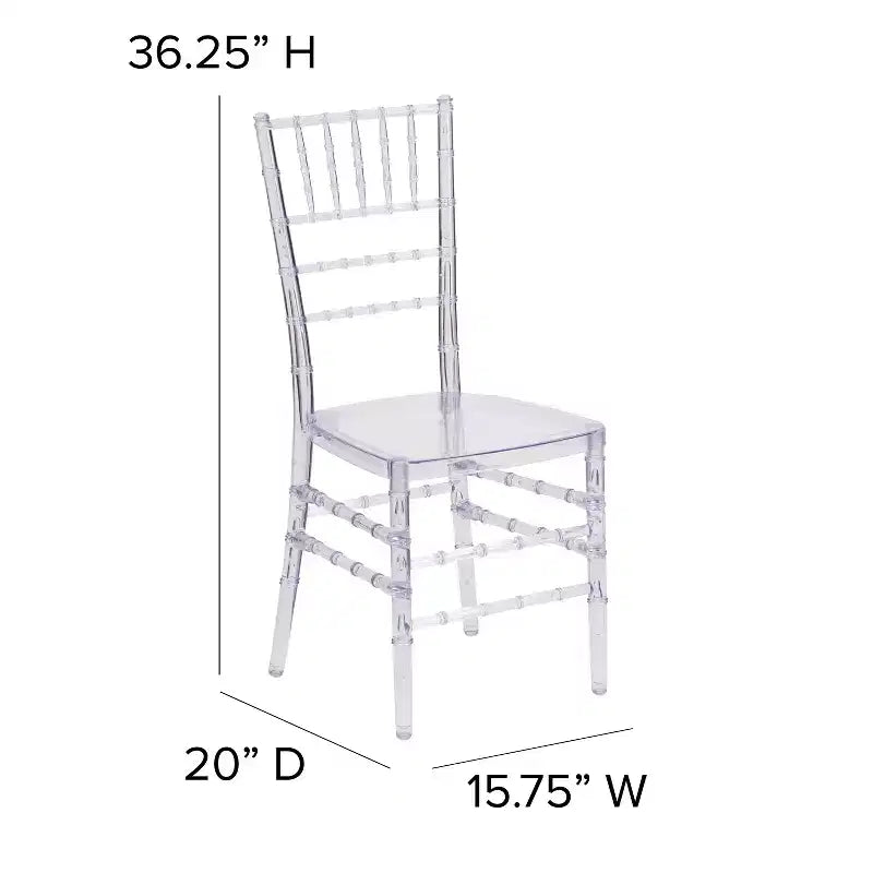 2-Pack Stacking Chiavari Ghost Chair