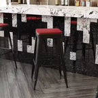 Siège en polyrésine tout temps pour chaises de salle à manger, tabourets de comptoir et tabourets de bar en métal