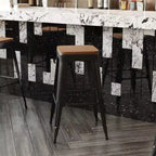 Siège en polyrésine tout temps pour chaises de salle à manger, tabourets de comptoir et tabourets de bar en métal