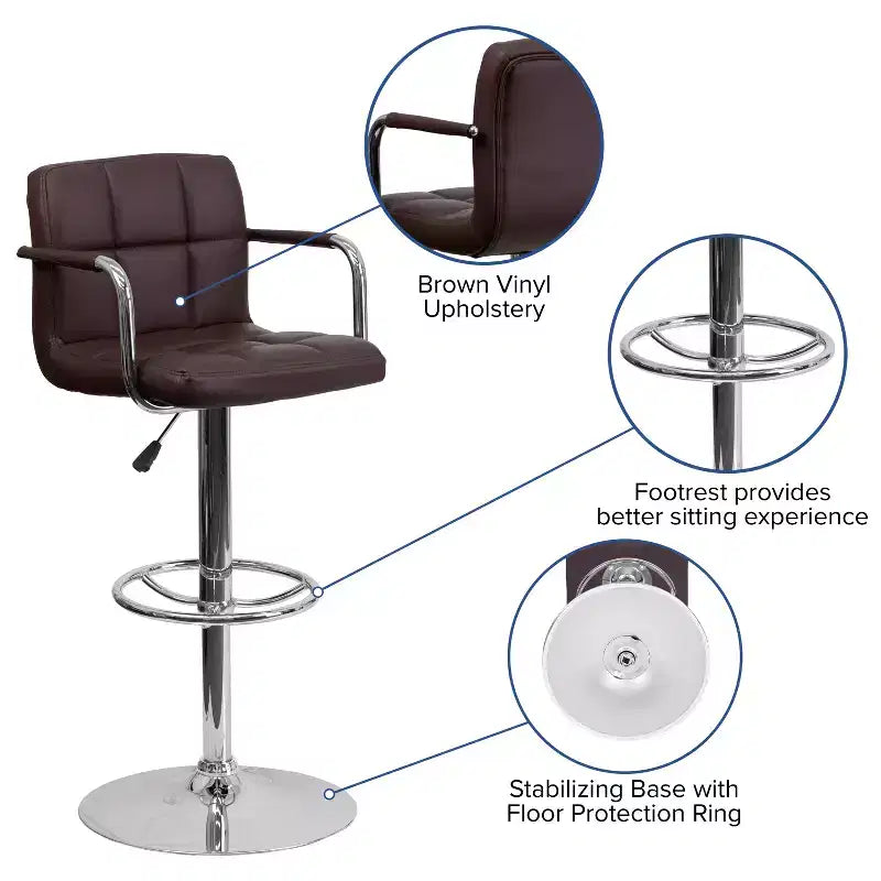 Adjustable Bar Stools Set of 2