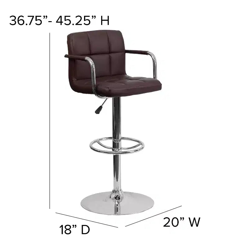 Adjustable Bar Stools Set of 2