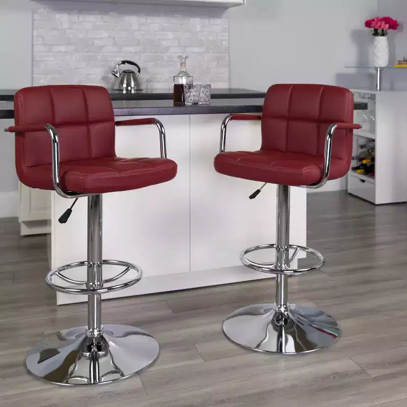 Adjustable Bar Stools Set of 2