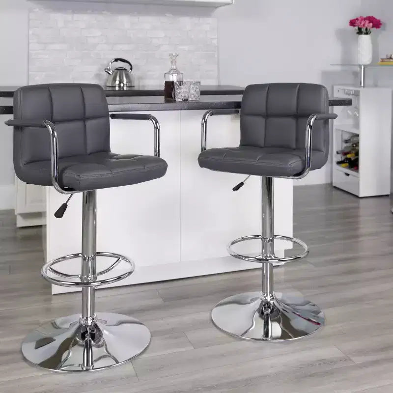 Adjustable Bar Stools Set of 2