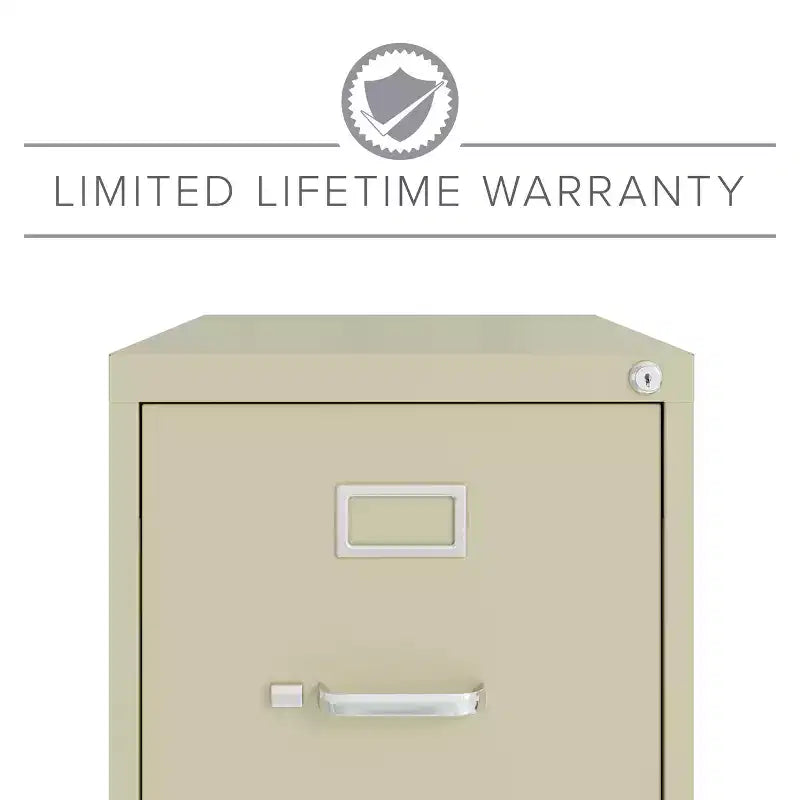 22" Deep 4-Drawer Letter Width Vertical File Cabinet