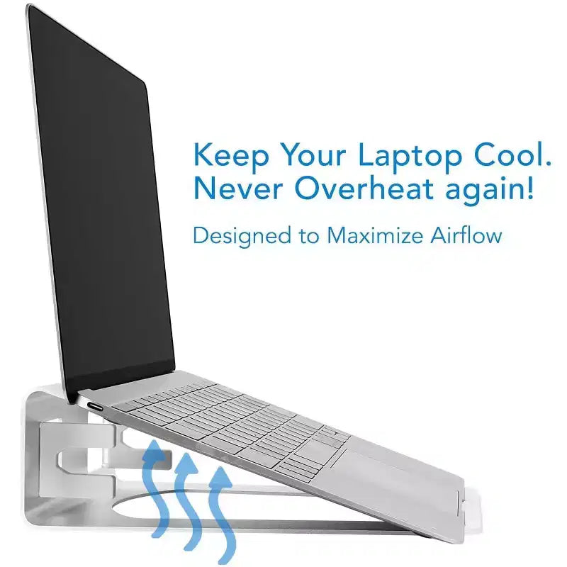 Vertical Laptop Stand - Aluminum Laptop Holder with 2-in-1 Design for Desk Use