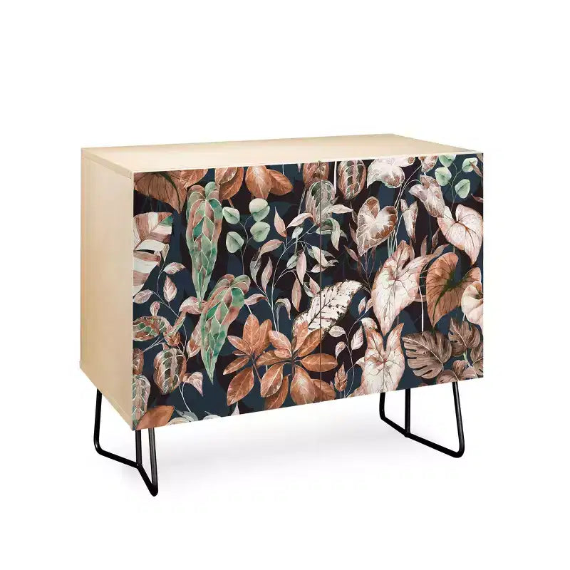 Lush Vintage Dark Jungle Credenza