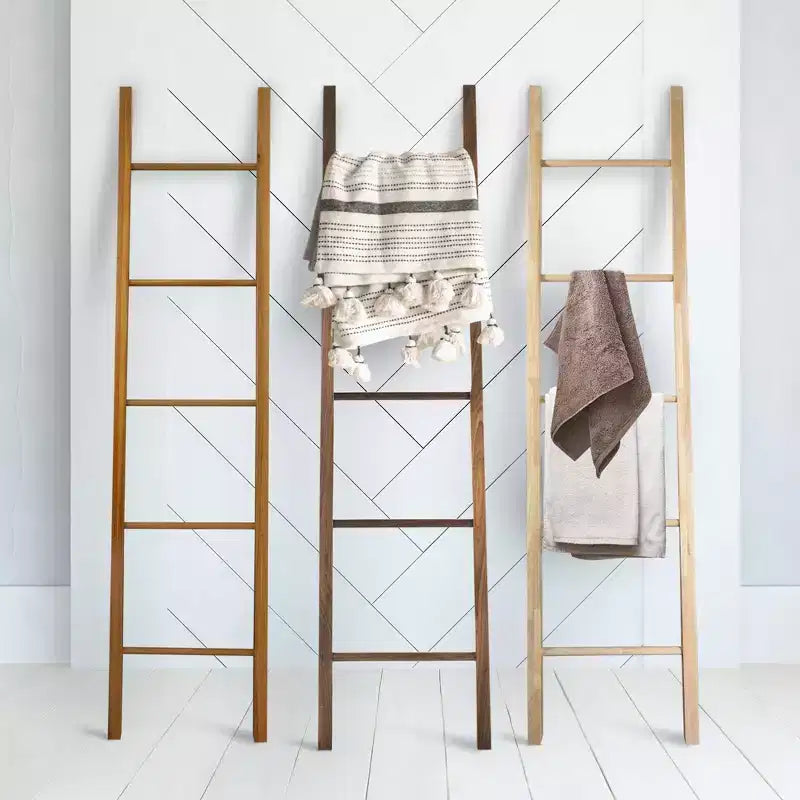 Decorative Ladder with Solid Hardwood