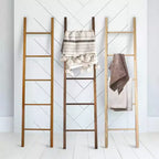 Échelle décorative en bois massif