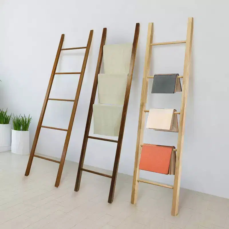 Decorative Ladder with Solid Hardwood