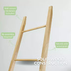 Échelle décorative en bois massif