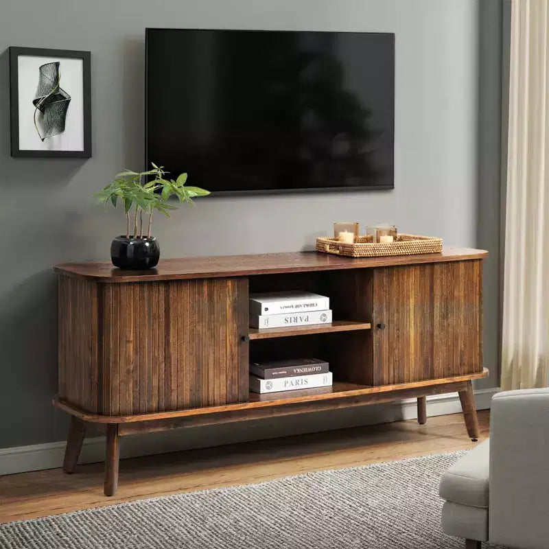 TV Stand for TVs up to 65" with Adjustable Shelf
