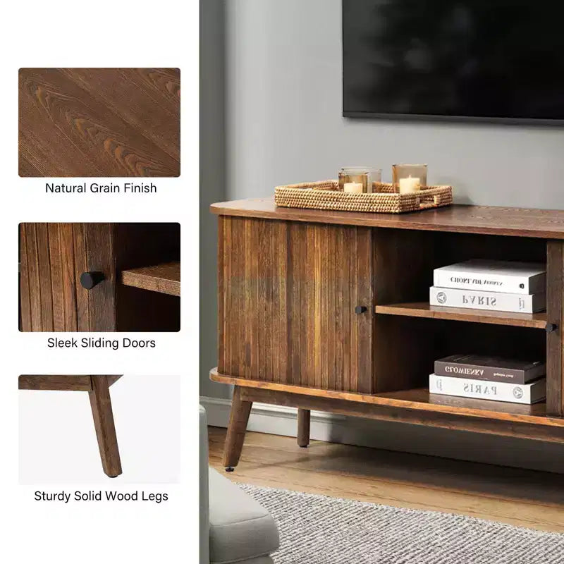 TV Stand for TVs up to 65" with Adjustable Shelf