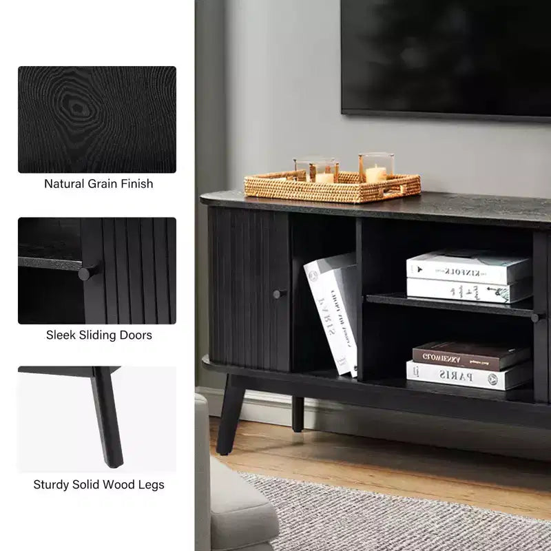 TV Stand for TVs up to 65" with Adjustable Shelf
