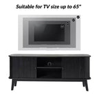 Meuble TV pour téléviseurs jusqu'à 65" avec étagère réglable