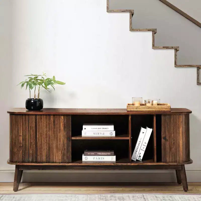 TV Stand for TVs up to 65" with Adjustable Shelf