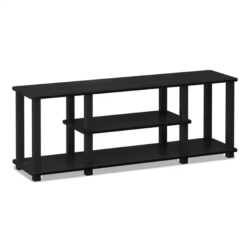 3-Tier TV Stand for TVs up to 50 Inches, Americano/Black