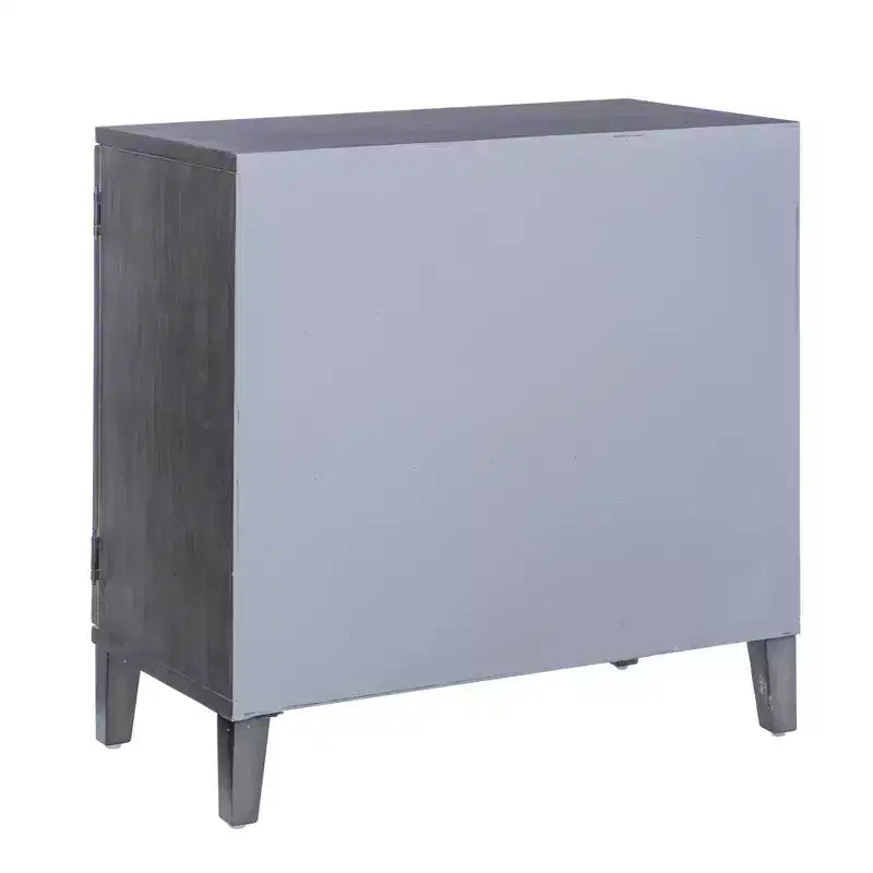 Solid Wood 2-Door Accent Cabinet with 2 Shelves