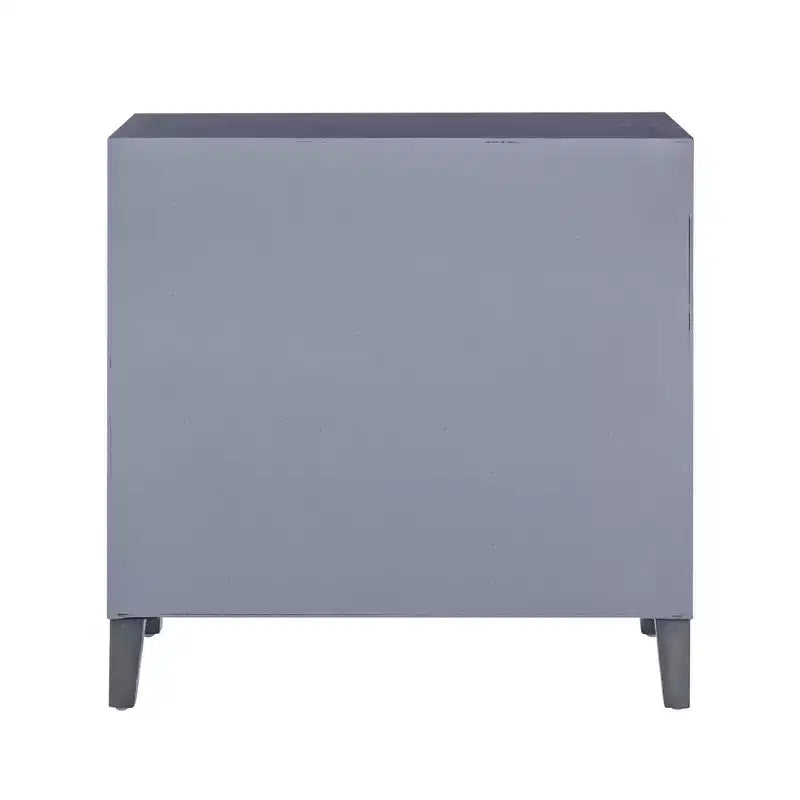Solid Wood 2-Door Accent Cabinet with 2 Shelves