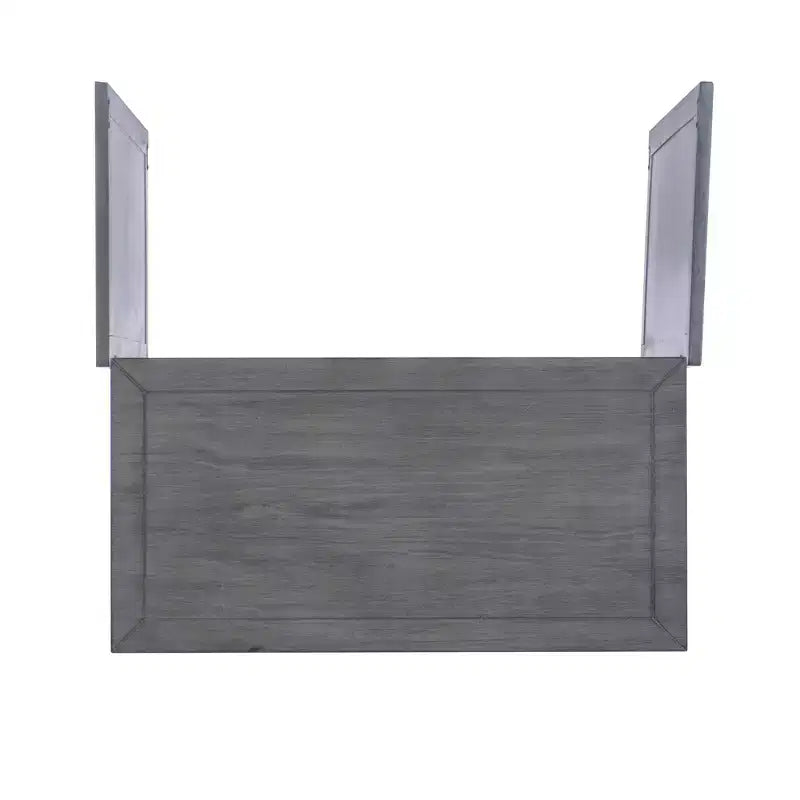 Solid Wood 2-Door Accent Cabinet with 2 Shelves