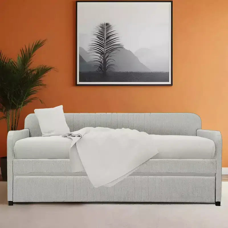 Twin Amelia Upholstered Daybed with Trundle Drawer