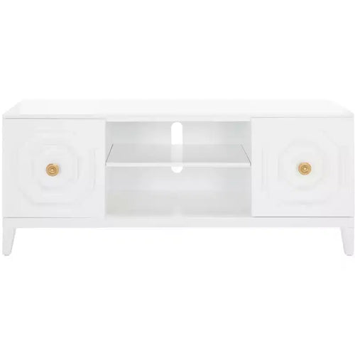 Riya 2 Door 1 Shelf Media Stand - MED5006 - White - Safavieh