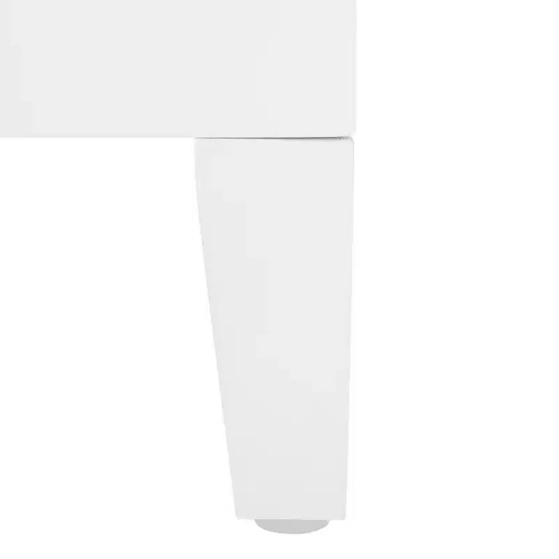 2-Door 1-Shelf Media Stand in White High-Gloss Finish