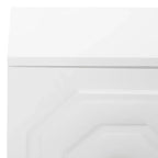Meuble TV 2 portes 1 niche blanc brillant