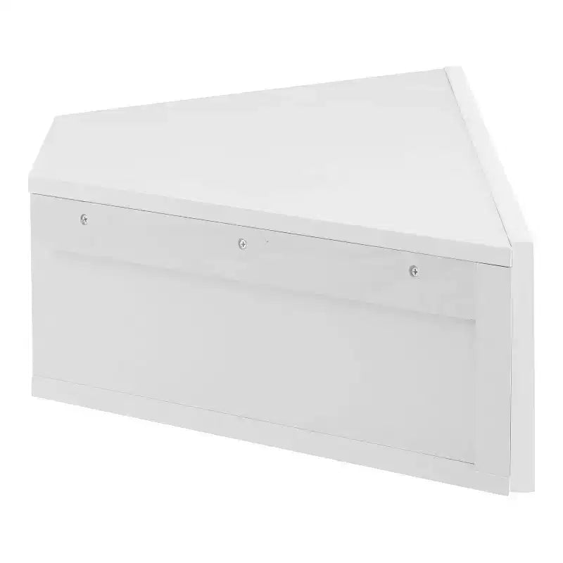 Mid-Century Modern 3-Shelf Corner Floating TV Stand for TVs up to 50"