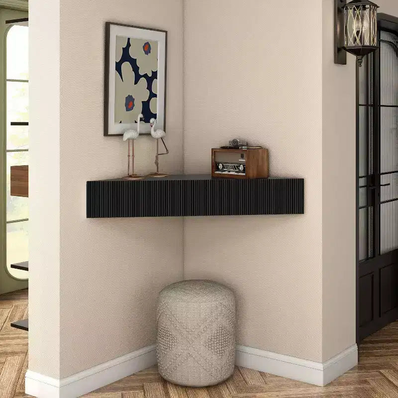 Mid-Century Modern 3-Shelf Corner Floating TV Stand for TVs up to 50"